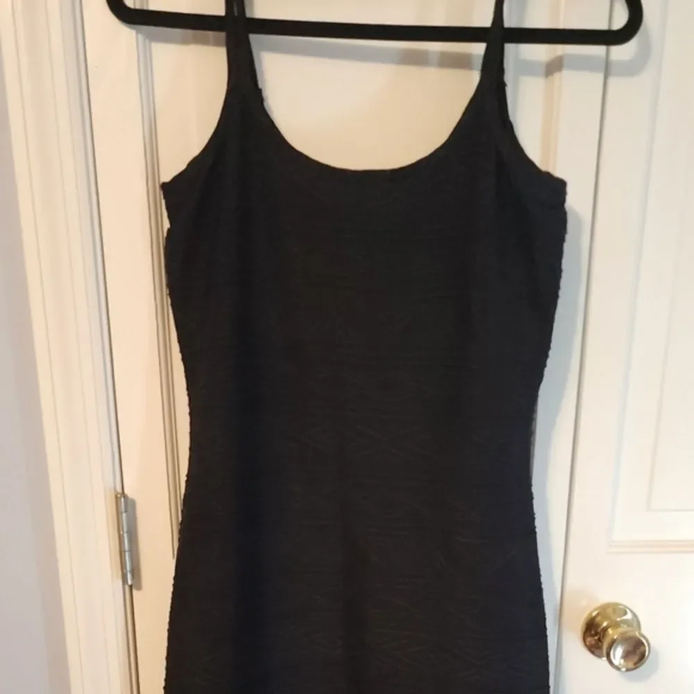 SHAPEFX Fitted Black Long ribbed‎ dress,Simple, Shaping & Stunning. Size 8 NEW - Picture 8 of 16